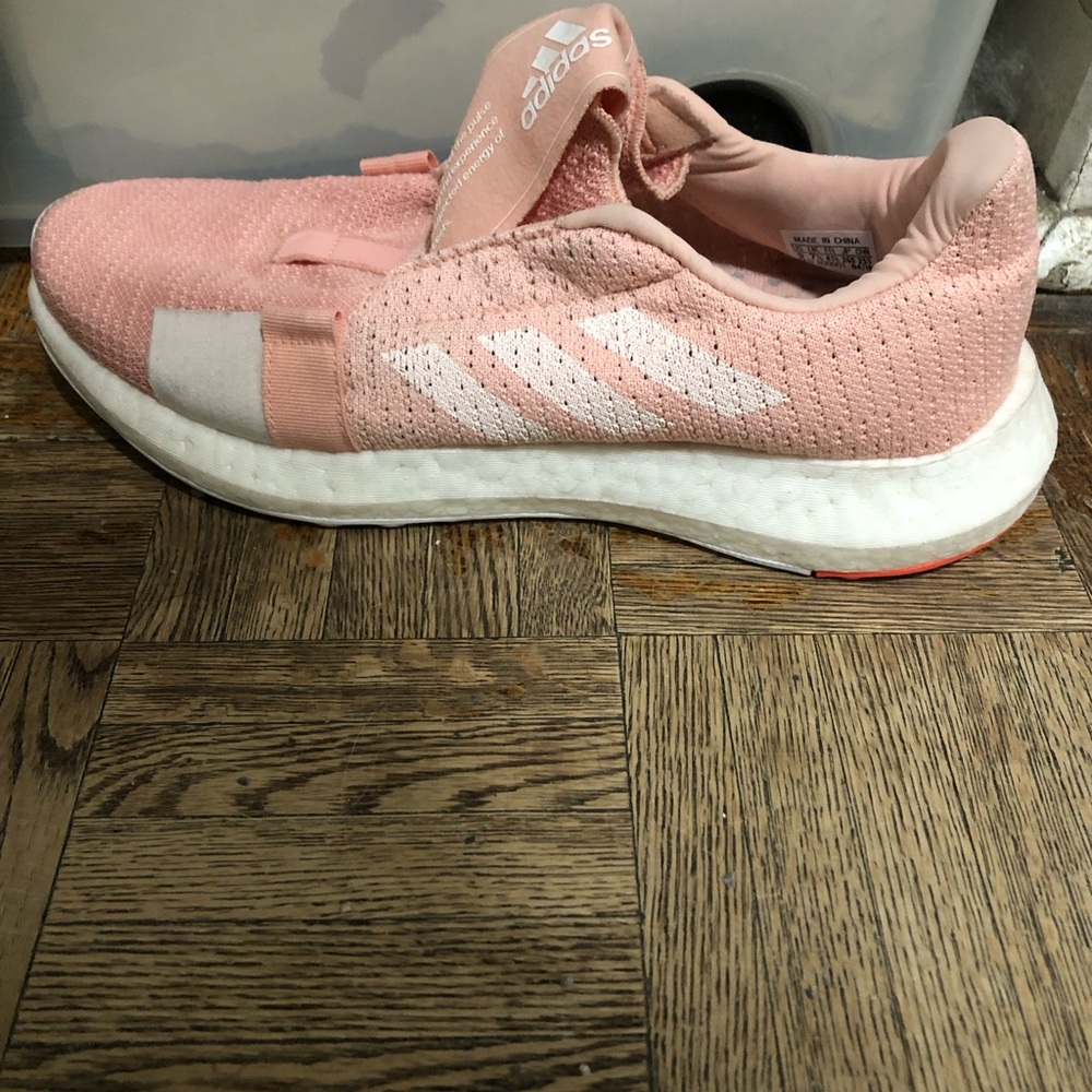 Adidas Women’s Pink White Boost Sneakers Size 9